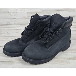 TIMBERLAND Premium Waterproof Ankle Boots Shoes Mens Size 7 M Black Leather